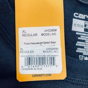 Carhartt Force Heavyweight Stretch Base Layer Crewneck Black XL UH0266M